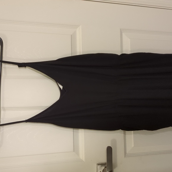 H&M Black jumpsuit pants romper large size 12 - Picture 2 of 7